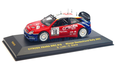 Modelauto 1:43 | IXO-Models RAM120 | Citro&euml;n Total WRT Xsara WRC 2003 #18 - S.Loeb - D.Elena