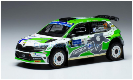 Modelauto 1:43 | IXO-Models RAM863BLQ.22 | Skoda Fabia Rally2 Evo | Toksport WRT 2 2022 #20 - E.Lindholm - R.H&auml;ma&auml;L&amp;#