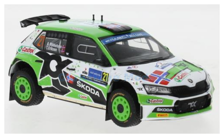 Modelauto 1:43 | IXO-Models RAM862.22 | Skoda Fabia Rally2 Evo | Toksport WRT 2022 #21 - A.Mikkelsen - T.Eriksen