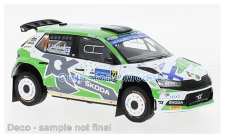 Modelauto 1:43 | IXO-Models RAM863A.22 | Skoda Fabia Rally2 EVO | Toksport WRT 2022 #27 - M.Bulacia - D.Vallejo