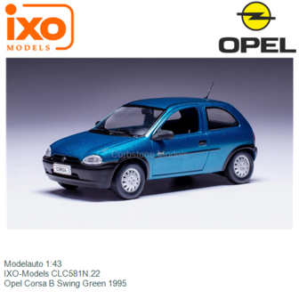 Modelauto 1:43 | IXO-Models CLC581N.22 | Opel Corsa B Swing Green 1995