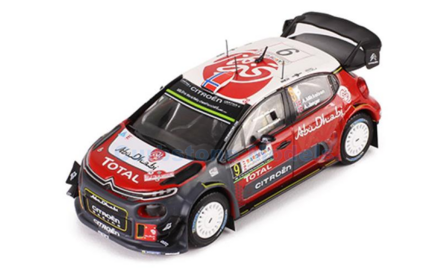 Modelauto 1:43 | IXO-Models RAM640 | Citro&euml;n Total Abu Dhabi WRT C3 WRC 2017 #9 - A.Mikkelsen - A.J&auml;ger