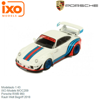 Modelauto 1:43 | IXO-Models MOC209 | Porsche RWB 993 | Rauh Welt Begriff 2018