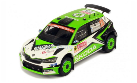 Modelauto 1:43 | IXO-Models RAM716 | Skoda Fabia R5 EVO | &Scaron;koda WRT 2019 #23 - K.Rovanper&auml; - J.Halttunen