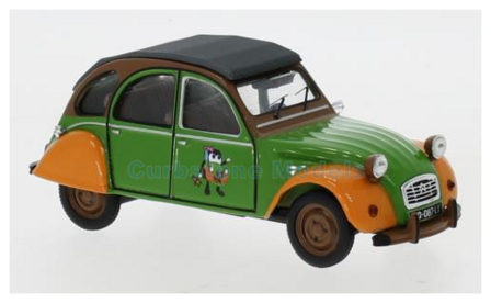 Modelauto 1:43 | IXO-Models CLC374N | Citro&euml;n 2CV Green / Orange 1978