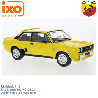 Modelauto 1:18 | IXO-Models 18CMC128.22 | Abarth Fiat 131 Yellow 1980