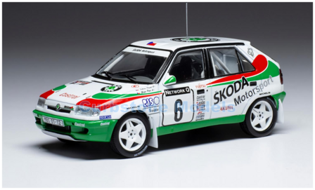 Modelauto 1:43 | IXO-Models RAC423B.22 | Skoda Felicia Kit Car | &Scaron;KODA Motorsport 1996 #6 - P.Sibera  - P.Gross