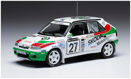 Modelauto 1:43 | IXO-Models RAC423A.22 | Skoda Felicia Kit Car | &Scaron;KODA Motorsport 1996 #27 - S.Blomqvist - B.Melander