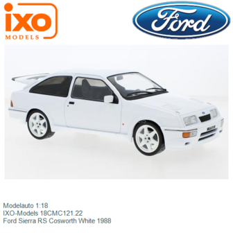 Modelauto 1:18 | IXO-Models 18CMC121.22 | Ford Sierra RS Cosworth White 1988