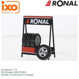 Accessoire 1:18 | IXO-Models 18SET008W | RONAL X-Pack Set of 4 Wheels