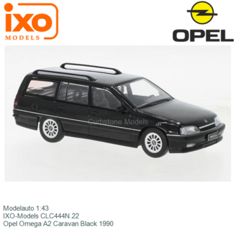 Modelauto 1:43 | IXO-Models CLC444N.22 | Opel Omega A2 Caravan Black 1990