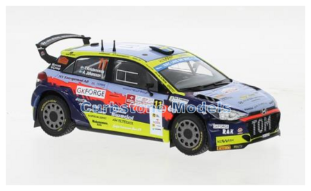 Modelauto 1:43 | IXO-Models RAM859.22 | Hyundai i20 R5 2022 #11 - T.Kristensson - A.Johansson A