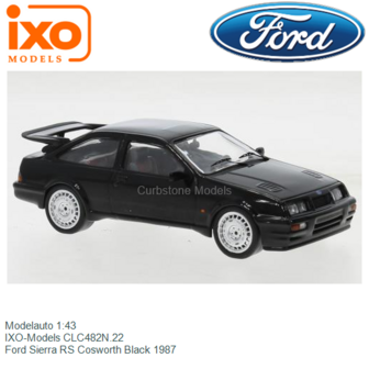 Modelauto 1:43 | IXO-Models CLC482N.22 | Ford Sierra RS Cosworth Black 1987