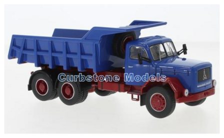 Modelauto 1:43 | IXO-Models TRUD004 | Magirus Jupiter 6x6 Blue en Red 1971