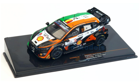 Modelauto 1:43 | IXO-Models RAM900.22 | Hyundai Mobis Shell i20 N WRC 2023 #11 - T.Neuville - M.Wydaeghe