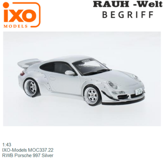 1:43 | IXO-Models MOC337.22 | RWB Porsche 997 Silver