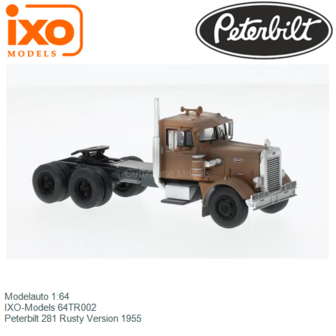 Modelauto 1:64 | IXO-Models 64TR002 | Peterbilt 281 Rusty Version 1955