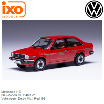 Modelauto 1:43 | IXO-Models CLC546N.22 | Volkswagen Derby Mk.II Red 1981