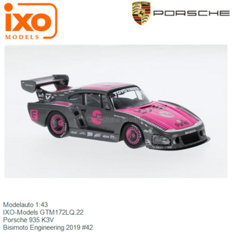 Modelauto 1:43 | IXO-Models GTM172LQ.22 | Porsche 935 K3V | Bisimoto Engineering 2019 #42