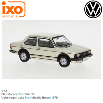 1:43 | IXO-Models CLC557N.22 | Volkswagen Jetta Mk.I Metallic Brown 1979