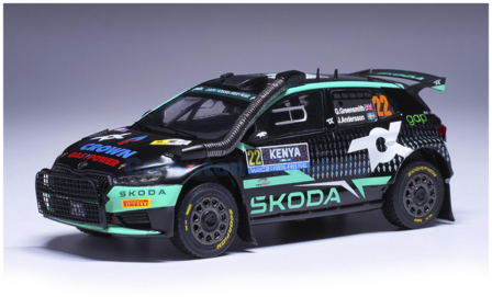 Modelauto 1:43 | IXO-Models RAM940 | Skoda Fabia Rally2 WRC | Tok Sport Racing 2024 #22 - G.Greensmith - J.Andersson