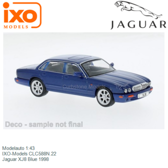 Modelauto 1:43 | IXO-Models CLC588N.22 | Jaguar XJ8 Blue 1998