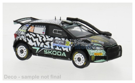 Modelauto 1:43 | IXO-Models RAM941.22 | Skoda Fabia Rally2 | Toksport WRT 2024 #20 - E.Edmondson - O.Solberg