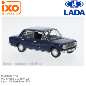 Modelauto 1:43 | IXO-Models CLC586N.22 | Lada 1200 Dark Blue 1970