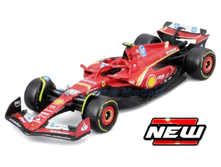 Modelauto 1:18 | Bburago 18-16815S | Scuderia Ferrari SF-24 2024 #55 - C.Sainz