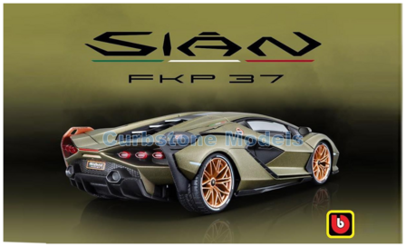 Modelauto 1:18 | Bburago 18-11046GREEN | Lamborghini Sian FKP 37 Green 2019