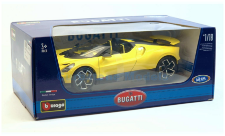 1:18 | Bburago 18-11051YELLOW | Bugatti W16 Mistral Cabriolet Yellow / Black