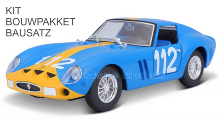 Bouwpakket 1:24 | Bburago 18-26581 | Scuderia Ferrari 250 GTO 1967 #112 - U.Norinder - P.Troberg