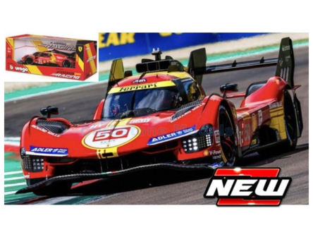 Modelauto 1:18 | Bburago 18-16303 | Scudera Ferrari AF Corse 499P 2024 #50 - N.Nielsen - M.Molina - A.Fuoco