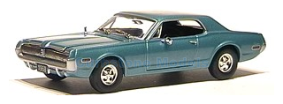 Modelauto 1:43 | Sunstar VSS10101 | Mercury Cougar Blauw metallic 1968