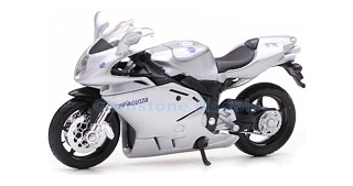 Motorfiets 1:18 | Maisto 39533 | Agusta F4S 1+1 Zilver