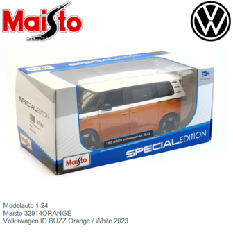 Modelauto 1:24 | Maisto 32914ORANGE | Volkswagen ID.BUZZ Orange / White 2023