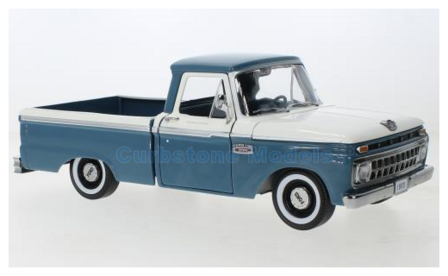 Modelauto 1:18 | Sunstar 1303 | Ford F-100 Custom Cab Pickup Blue and White 1965