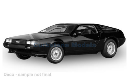 Modelauto 1:18 | Sunstar 2704 | DeLorean DMC12 Black 1981