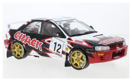 Modelauto 1:18 | Sunstar 5515 | Subaru Impreza 22B | Autostal Duindistel 1998 #12 - G.Derammelaere - P.Lietaer