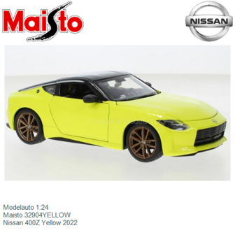 Modelauto 1:24 | Maisto 32904YELLOW | Nissan 400Z Yellow 2022