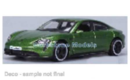 Modelauto 1:64 | Maisto 15700-04 | Porsche Taycan Turbo S Dark Metallic Green