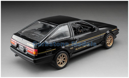 1:24 | Sunstar 51005 | Toyota Sprinter Trueno GT Apex (AE86) Black and Gold 1986