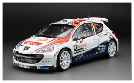 Modelauto 1:18 | Sunstar 5443 | Peugeot 207 S2000 2011 #4 - B.Bouffier - X.Panseri