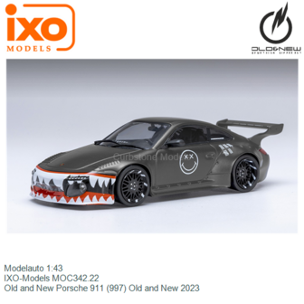 Modelauto 1:43 | IXO-Models MOC342.22 | Old and New Porsche 911 (997) Old and New 2023