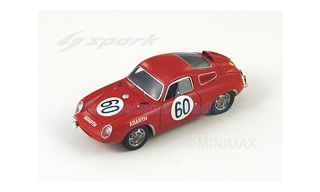 Modelauto 1:43 | Spark S1333 | Fiat Abarth 850S | Abarth &amp; Cie 1961 #60 - D.Hulme - A.Hyslop