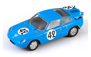 Modelauto 1:43 | Spark S1306 | Abarth Corse &amp; Cie Simca 1300 1962 #42 - T.Spychinger - H.Oreiller