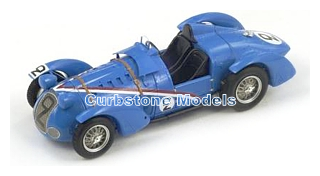 Modelauto 1:43 | Spark S2726 | Delahaye 145 V12 Spyder | Ecurie Bleue 1938 #2 - A.Divo - G.Comotti