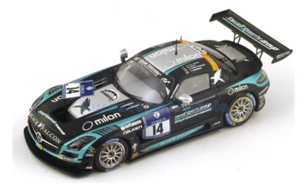 Modelauto 1:43 | Spark SG151 | Mercedes Benz AMG SLS GT3 | Black Falcon Racing 2014 #14 - Y.Buurman - H.Haupt - A.Christodoulou