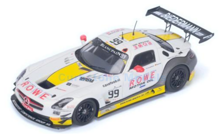 Modelauto 1:43 | Spark SB107 | Mercedes Benz SLS AMG GT3 | Rowe Racing 2015 #99 - S.Dusseldorp - N.Bastian - D.Juncadella