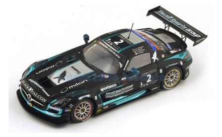 Modelauto 1:43 | Spark SA083 | Mercedes Benz SLS AMG GT3 2015 #2 - Y.Buurman - H.Haupt - A.Al Faisal